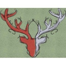 Embroidery Deer-Tirol