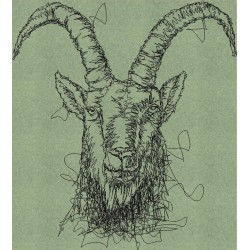Embroidery Steinbock